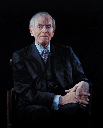 Portrætmaleri af en ældre mand